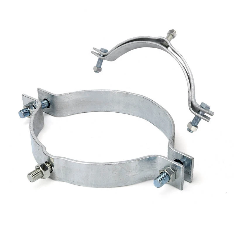 Provide Pole Mounting Bands galvanized steel fasten pole band pole mount clamp