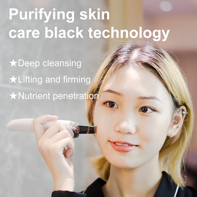 Sonic Facial Dead Skin Scrubber Blackhead Remover Face Ultrasonic Skin Scrubber