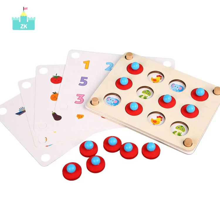Wooden Kids Memory Board Game Parent-child Interactive Logical Thinking Training Toy