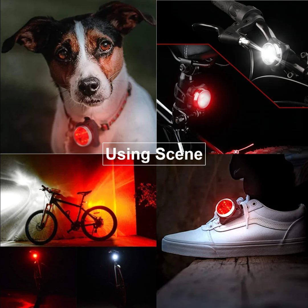 Amazon Hot sale USB Rechargeable Front White Bicycle Light Waterproof 4 Modes Bike Red Tail LED Light Set
