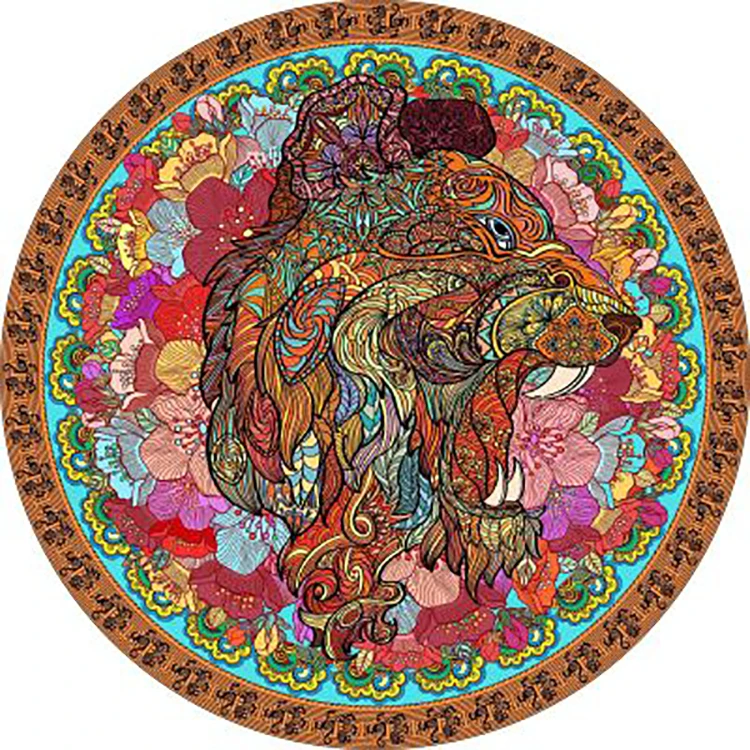 
New Rompecabeza 1000 Pieces Paper Round Jigsaw Puzzle for Adults 