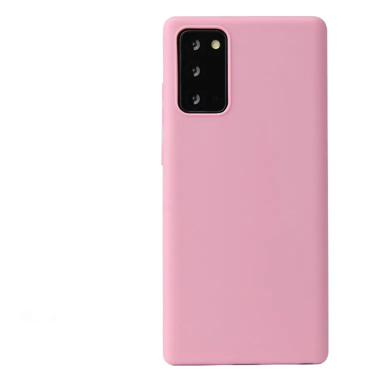 Cheap Solid Color Phone Cover Note 8 9 20 Matte TPU Silicone Case for Galaxy S20 S21 Ultra for Samsung S10e Phone Case