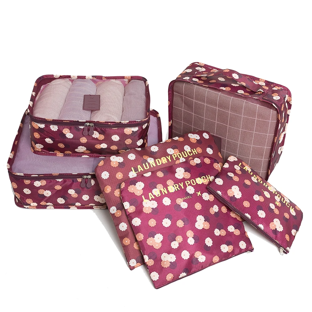 6 шт. упаковочных кубиков для чемодана Travel Cube
