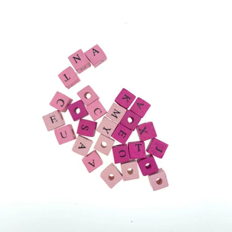 
China cheap size shaped pearls square alphabet 