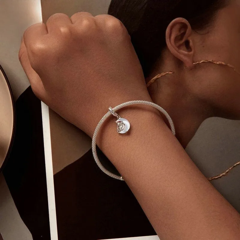 Hot selling original 925 sterling silver pendant moon unicorn diy pendant for necklace