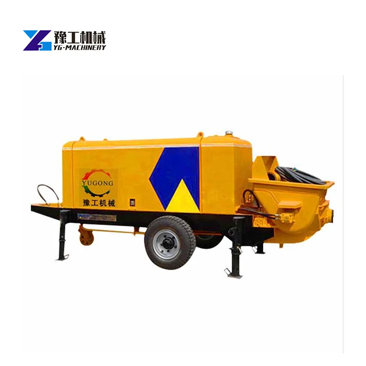 Portable Electric/Diesel Power Self Loading Concrete Mixer Pump Machine Cement Mixers With Pumps
