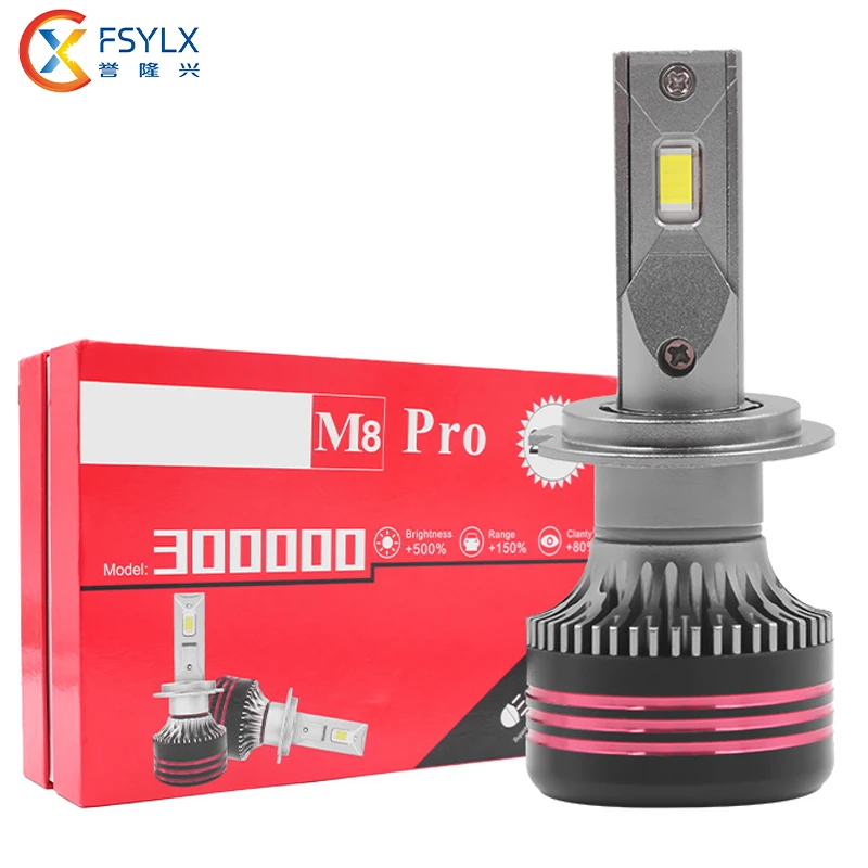 High Power M8 PRO 130W 10000LM Canbus Led Headlight Bulbs H11 Led Leadlight 9005 Led Headlight Bulb H4 H7 880 H13 9007