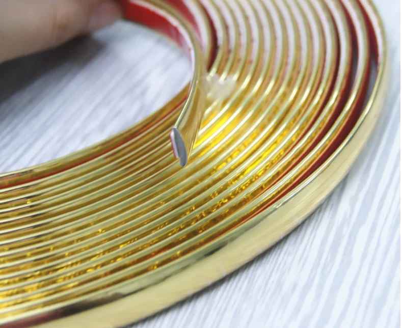 Yanyang Wholesale Decorative Plastic Strips Silver PVC Edge Banding Tape For Furniture