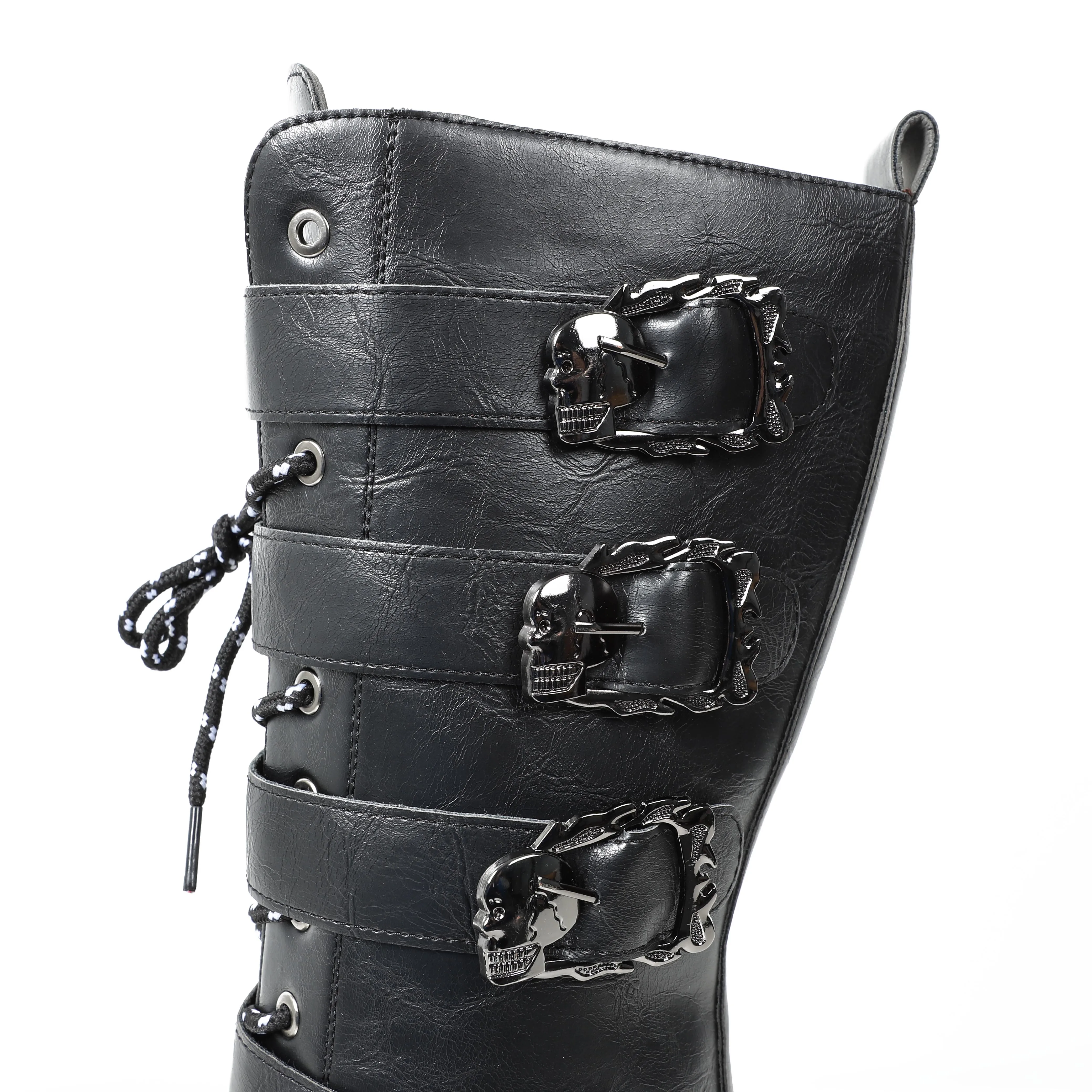 2023 Hot Sale Wholesale Fashion Style Outdoor Activity Combat Waterproof Gothic Motorcycle Punk Tactical Boots