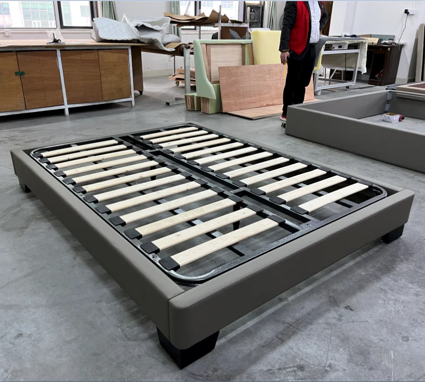Upholstered bed K/D upholstered bed for wholesaler and hotel