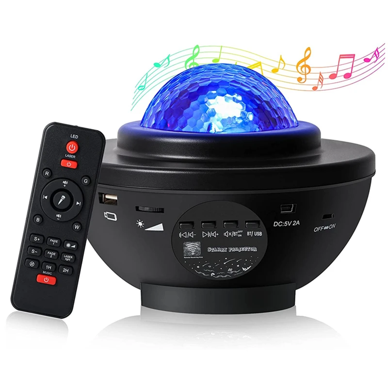 Лидер продаж на Amazon, бесплатный образец, светодиодный лазерный мини-проектор с дистанционным управлением, Звездный проектор ночного света