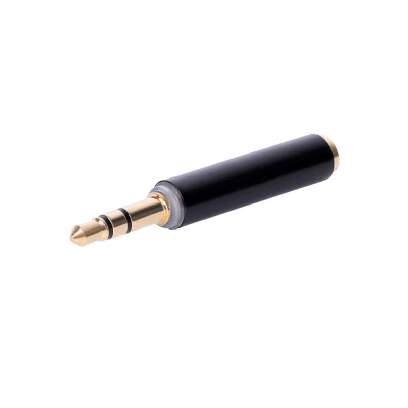 3.5mm 3 Pole Male To 4 Pole Female Jack Stereo AUX 3 Ring Audio Connector Extender Adapter Support MIC Microphone for Earphone