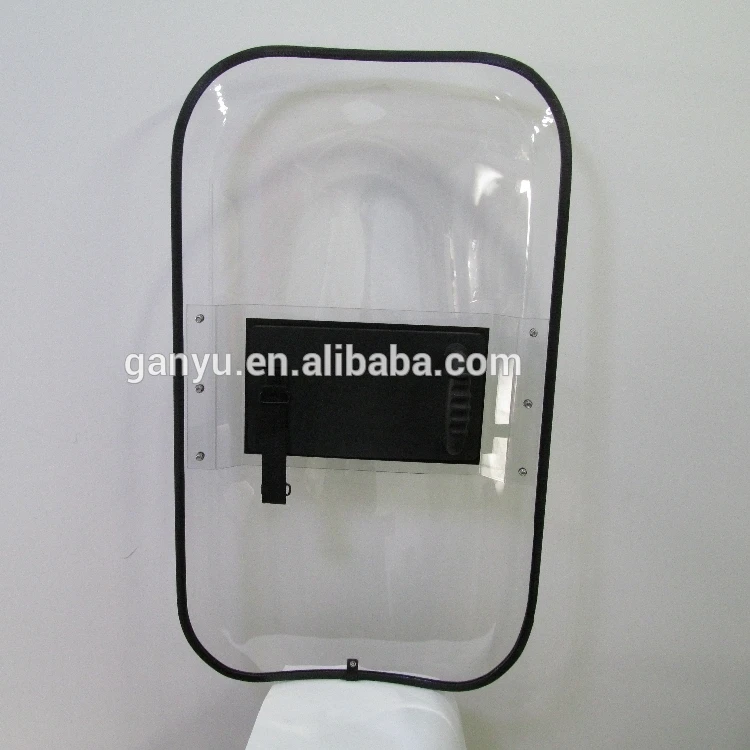 transparent anti riot control shield for police