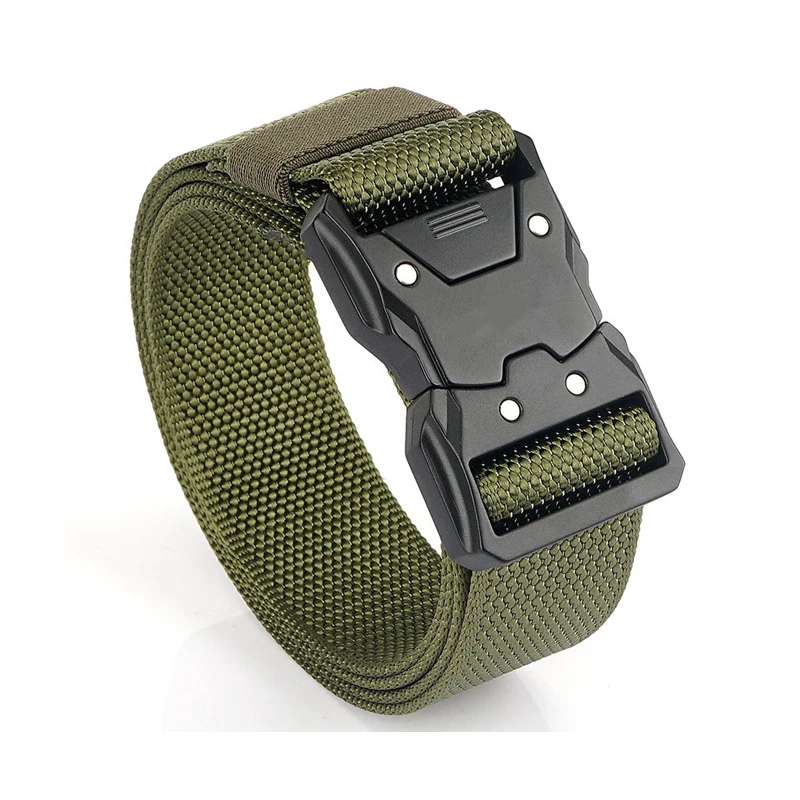 Alfa Colorful Quick Release Waist Belt Heavy-duty Woven Nylon Webbing Belt For Men