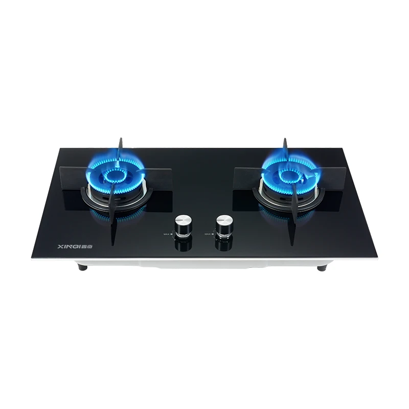 Color black built in burner natural gas stove 4 burner gas cooker
