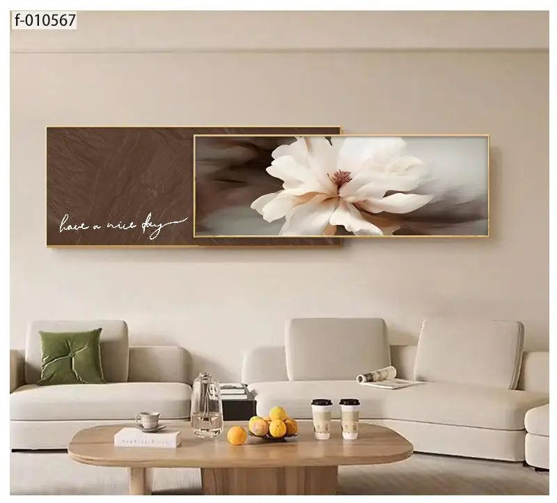 Luxury design Wall Art Picture Abstract Crystal Porcelain Painting for living room