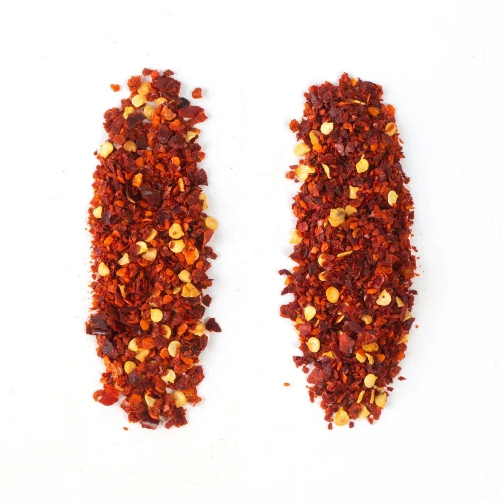 dried red Crushed chilli with low
