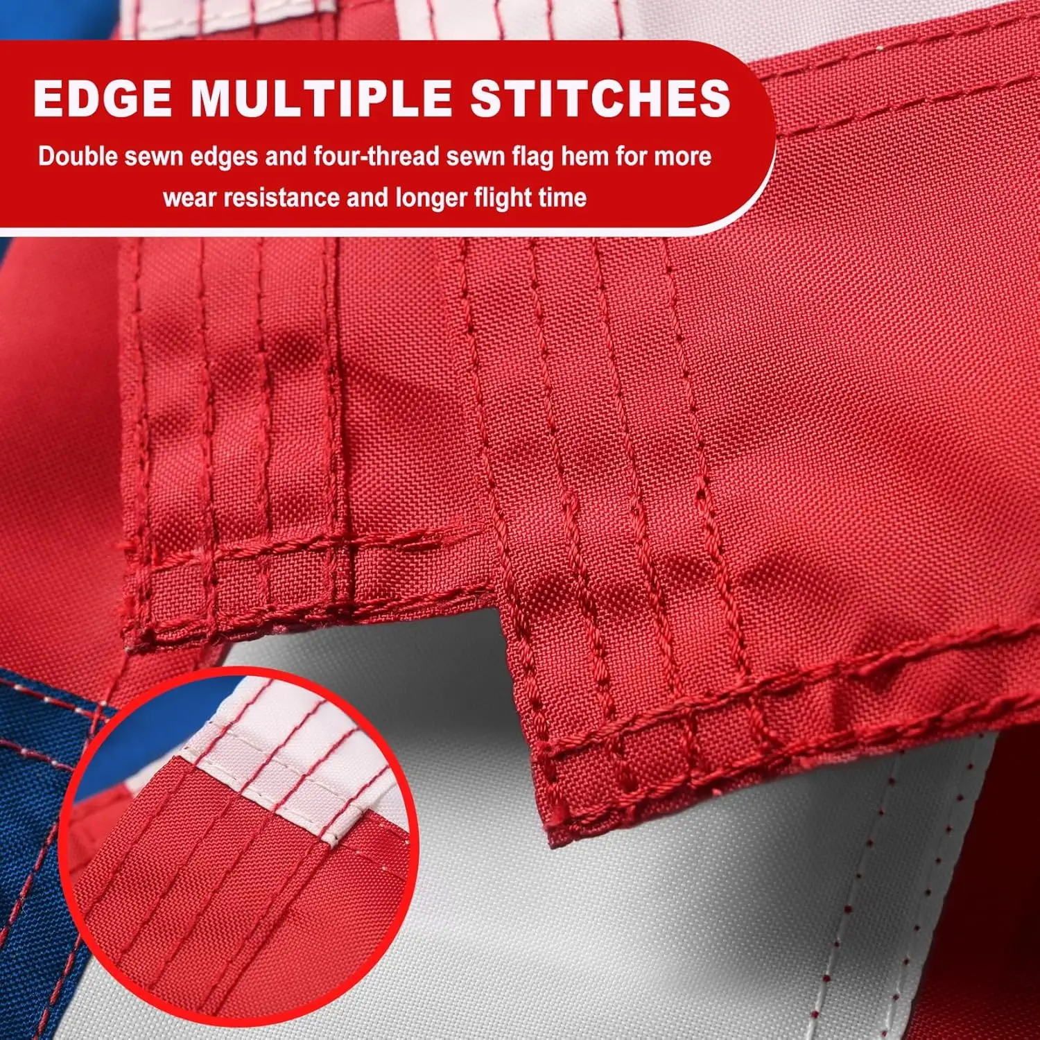 2025 Hot Sale High Quality Competitive Best Price Custom Size Outdoor 210D ,420D Nylon Embroidery American Advertising USA Flags