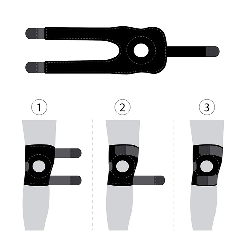 Customisable Adjustable Compression Injury Recovery Arthritis Pain Running Workout Support Sleeve Brace Men Women Knee Pads