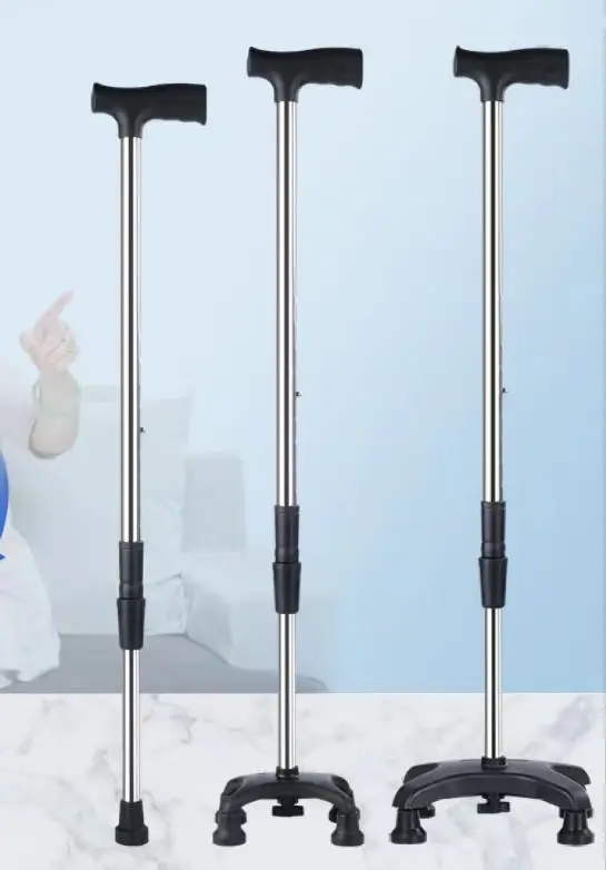 Factory Directly Hot sale Walking Stick cane Elderly safety walking aid cane with wheel handy cane