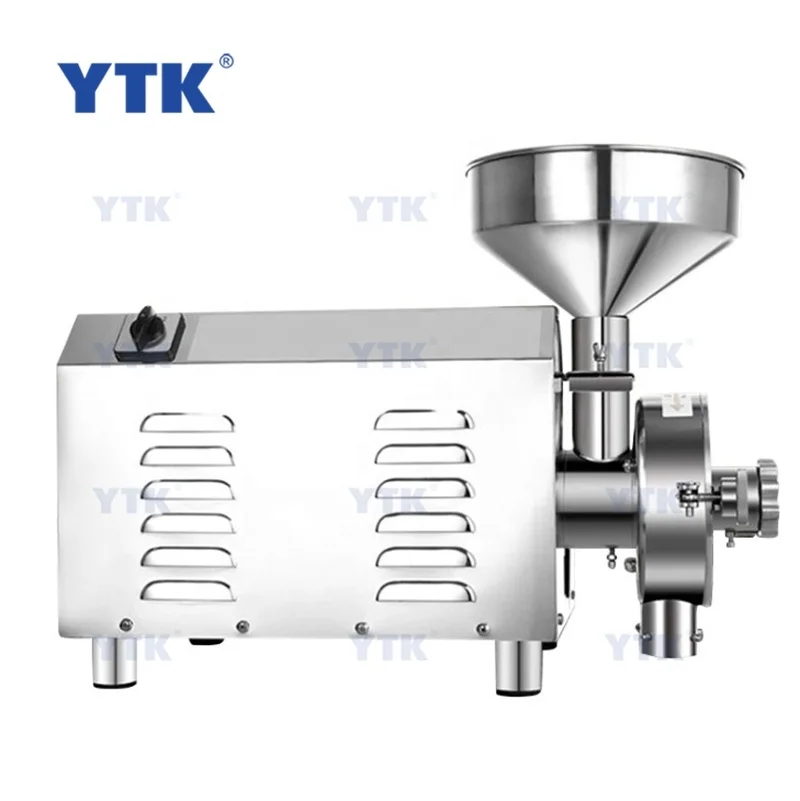 YTK- 2200 2.2KW High Efficiency Stainless Steel Commercial Flour Mill Mini Electric Grain Wheat Powder Grinder Machine For Home