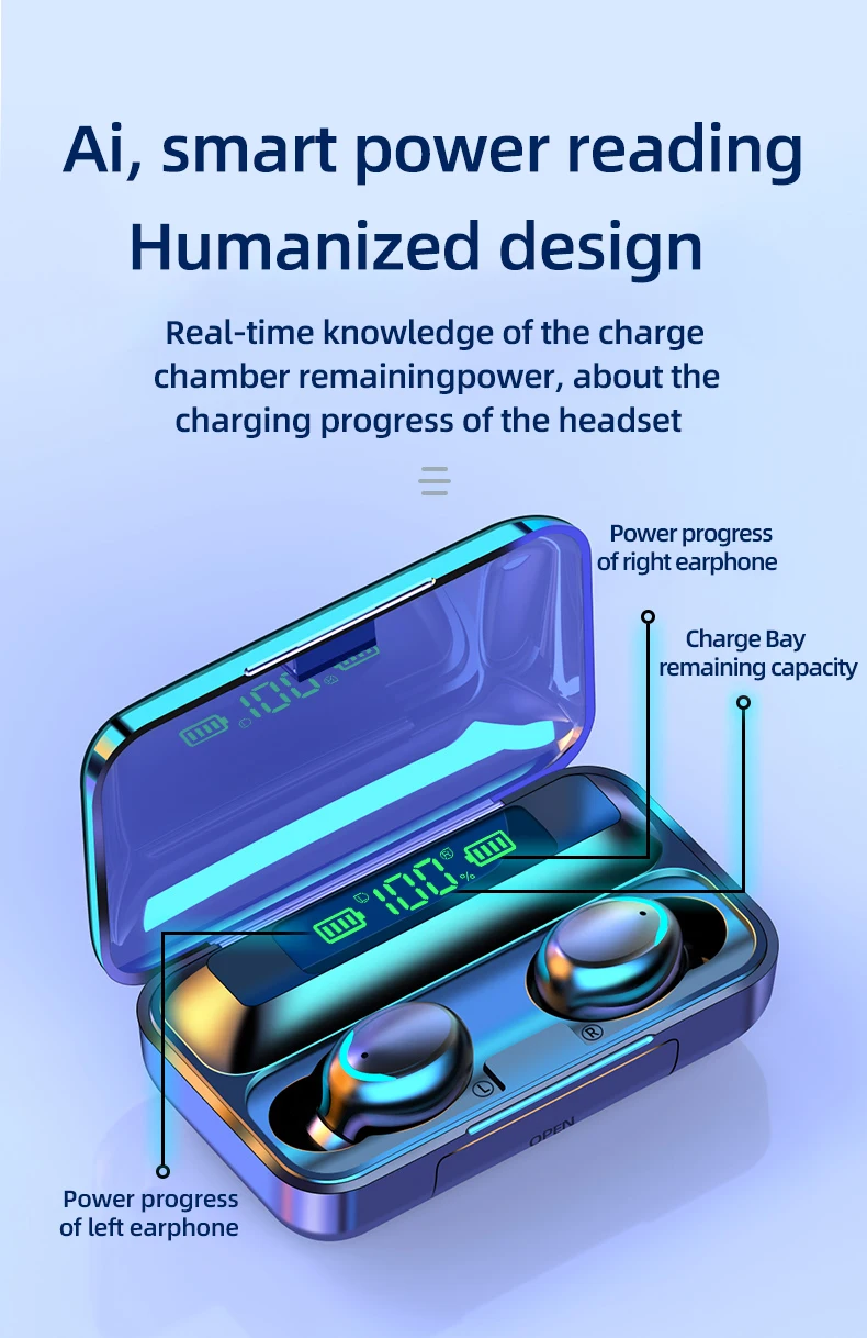  2021 Amazon Самая продаваемая тонировка для беспроводной BT наушники Powebank аудиофоны F9 5 F9-5 F9-5c F9-6 F9-8 F9-10 F9-11 наушники-вкладыши TWS