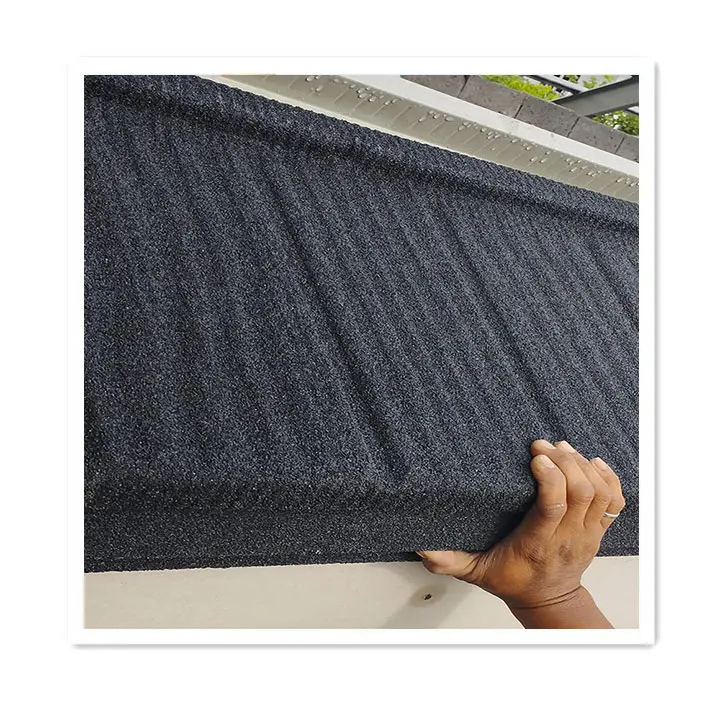 High Quality CE Standard stone coated metal roof tile New Zealand technology light weight high-strength material