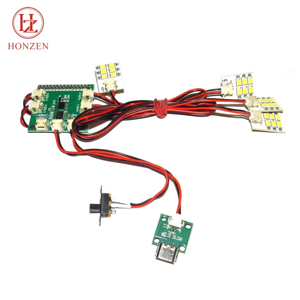 New custom usb c port 2835 white led module with 3.7v rechargeable battery