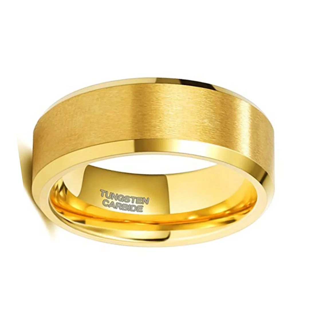 ring gold plated Couple band Tungsten Carbide jewelry For Men And Women ring