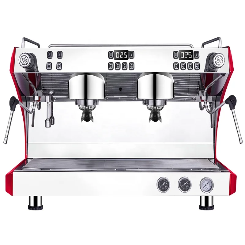 Professional Commercial Barista Cappuccino Coffee Maker China 2 group Automatic Moka Coffee Espresso Machine for Sale