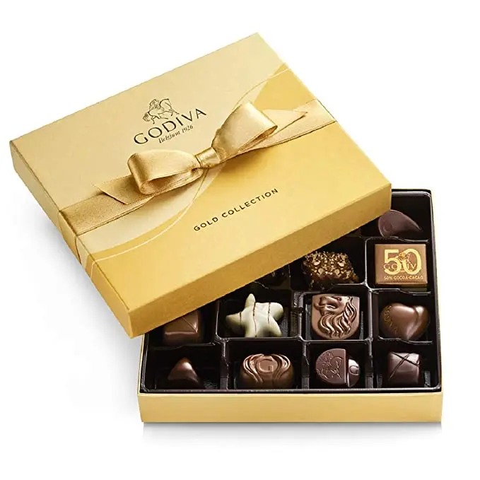 Custom Luxury Empty Cardboard Small Dates Box Packaging Boite A Bonbon Chocolate Gift Packaging Chocolate Box