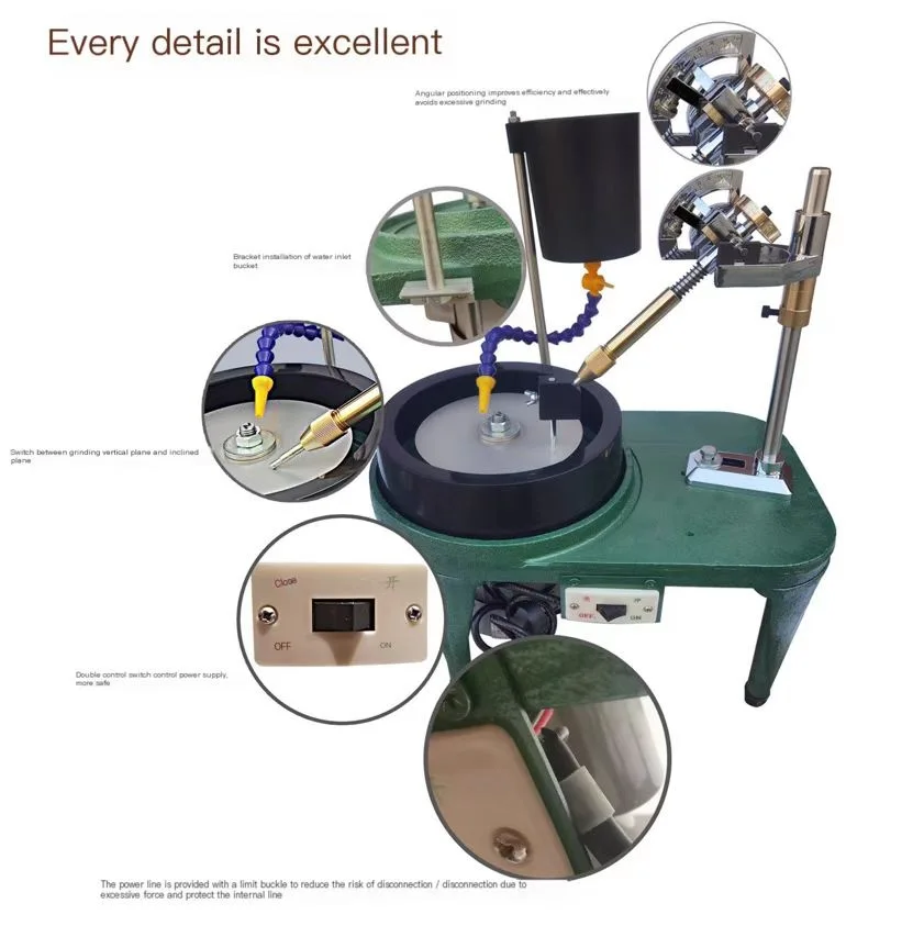 High -quality polishing machine jewelry, jade, treasure jade, glass, metal and non -metal dustproof waterproof and polishing