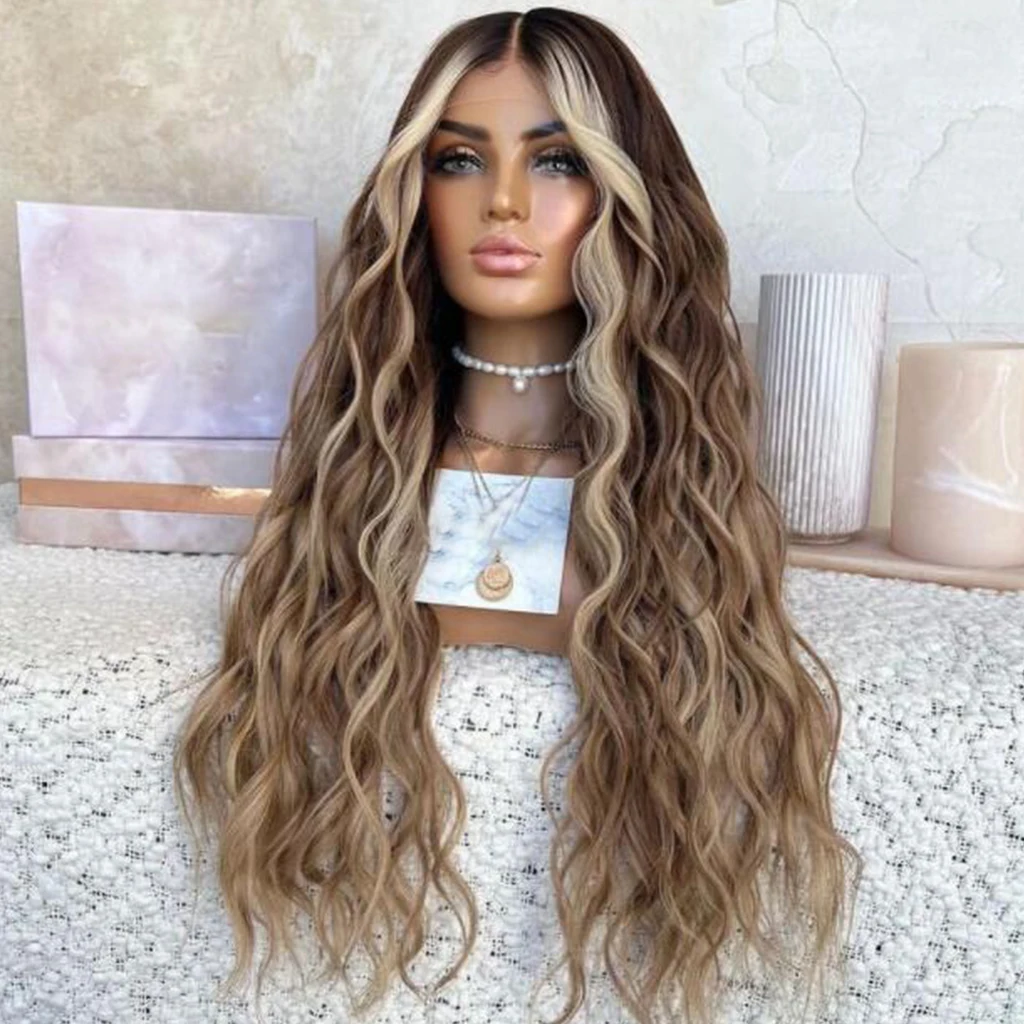 13x6 13x4 Transparent Hd Full Lace Wig Ombre Piano Color Lace Wigs Human Hair Pre Plucked Blonde Highlight Lace Front Wig