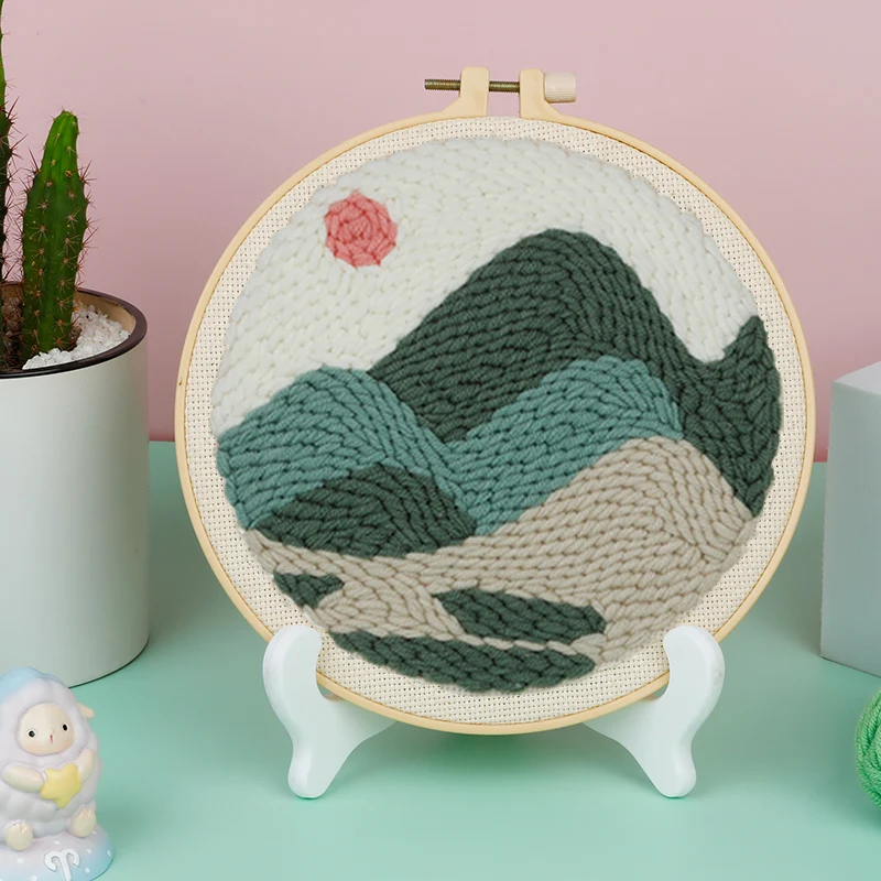 Набор для вышивания ручной работы «сделай сам» в начале пейзажа, набор игл с полной вышивкой и ниток