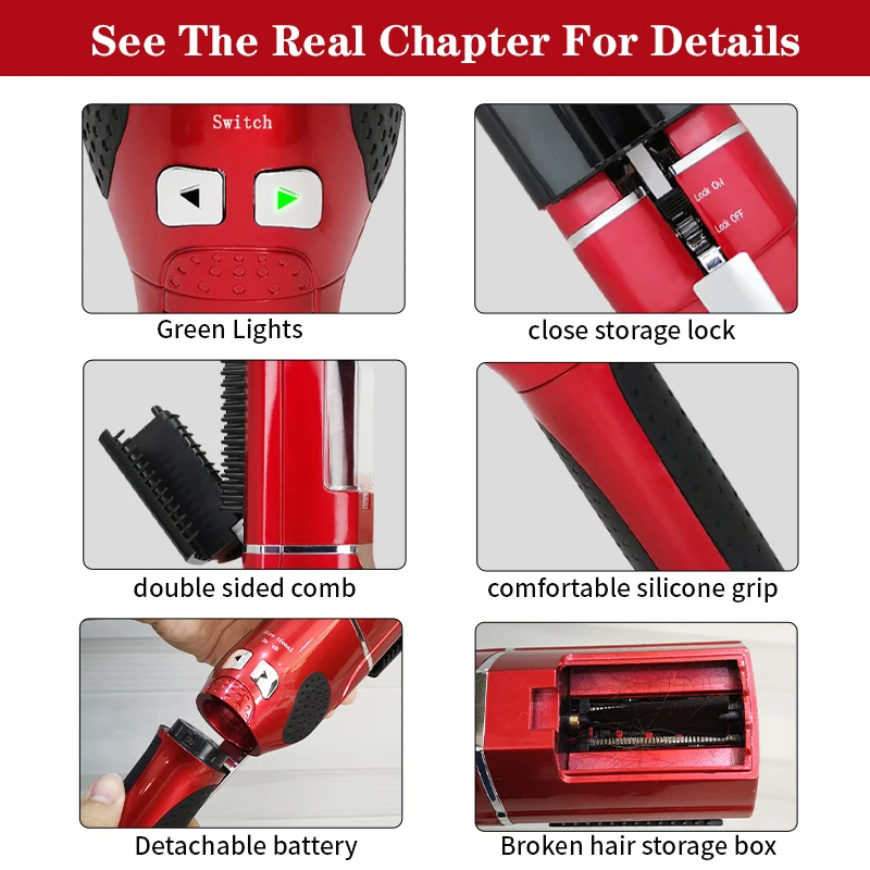 Pro Cordless Mini Split End Lady Hair Trimmer Electric Hair Clippers Trimmer Automatic Hair Split EndsTip Trimmer