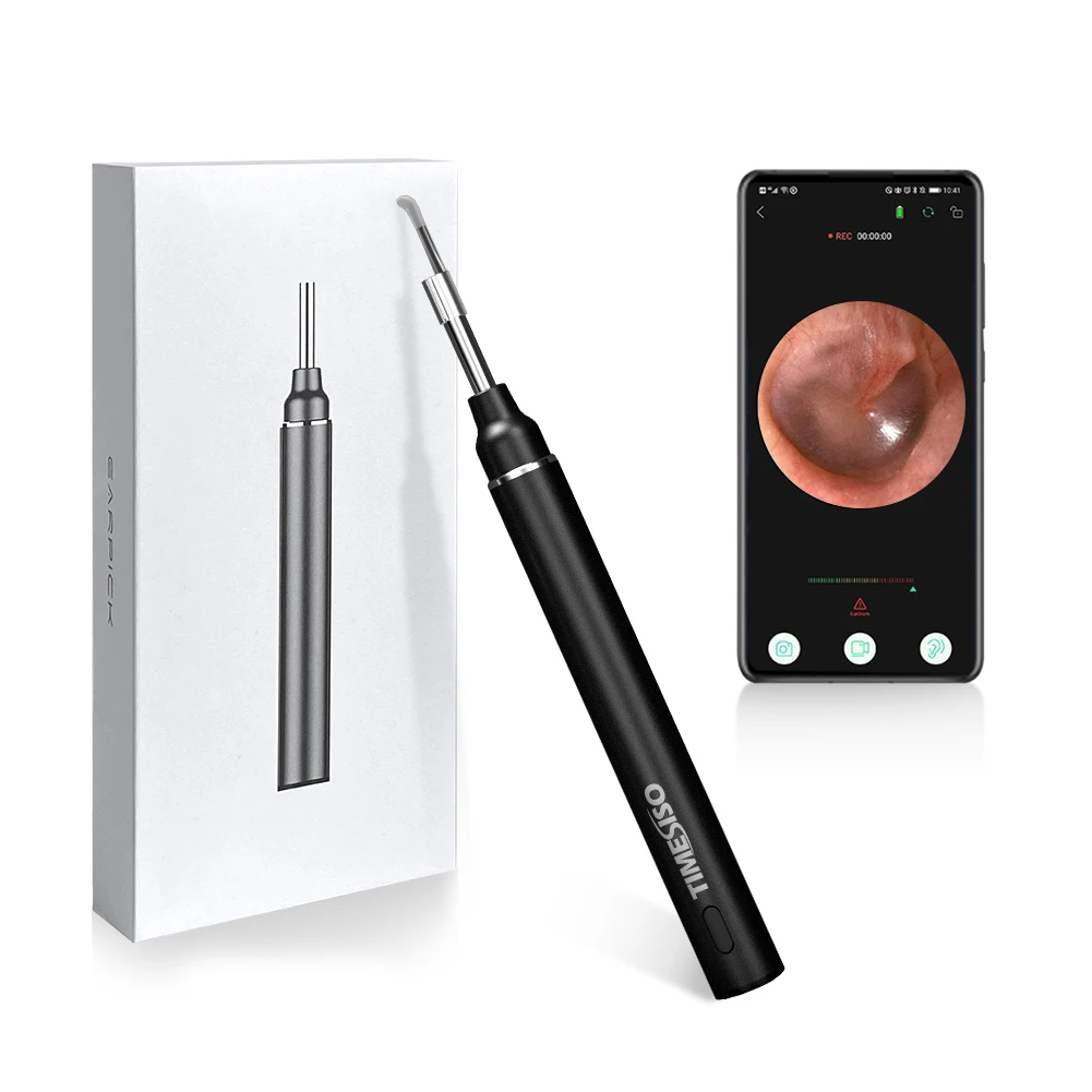 Inskam P40-B Смарт ушной серы портативный очиститель для удаления с Отоскоп камера, беспроводная Wi-Fi света эндоскопа Электрический инструмент для очистки