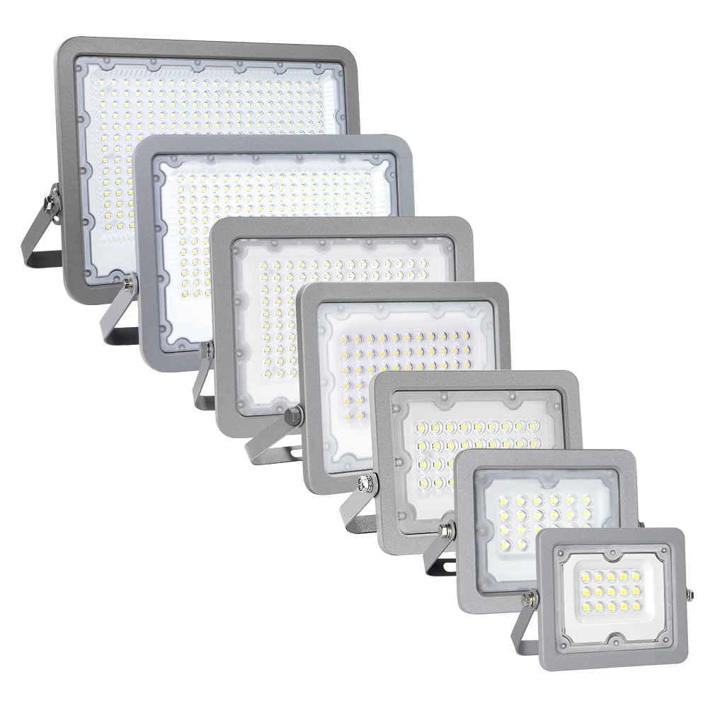 KCD 100w 200w 400w 500w 900w IP65 Energy Saving LED Projector Outdoor Security Lens Models AC Billboard Flood Light