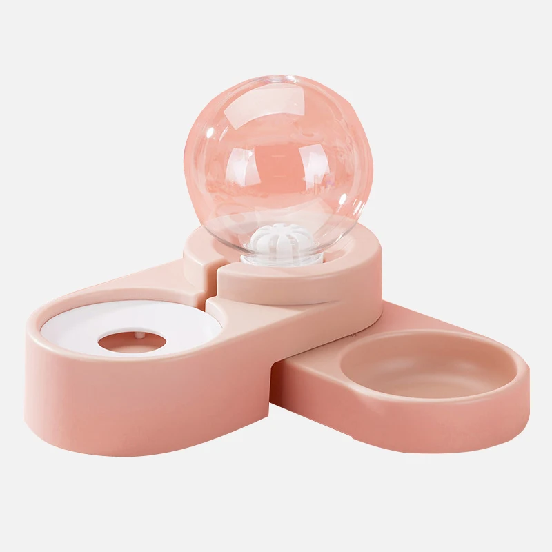 
Multifunction Double Pet Bowl Automatic Pet Dog Cat Food Water Dispenser Bottle Bowl 