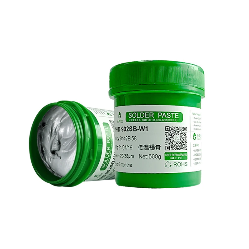 Lead-free low temperature SMT 4258 solder paste LED material mechanic soldering flux stencil printer mixer silver dispensing