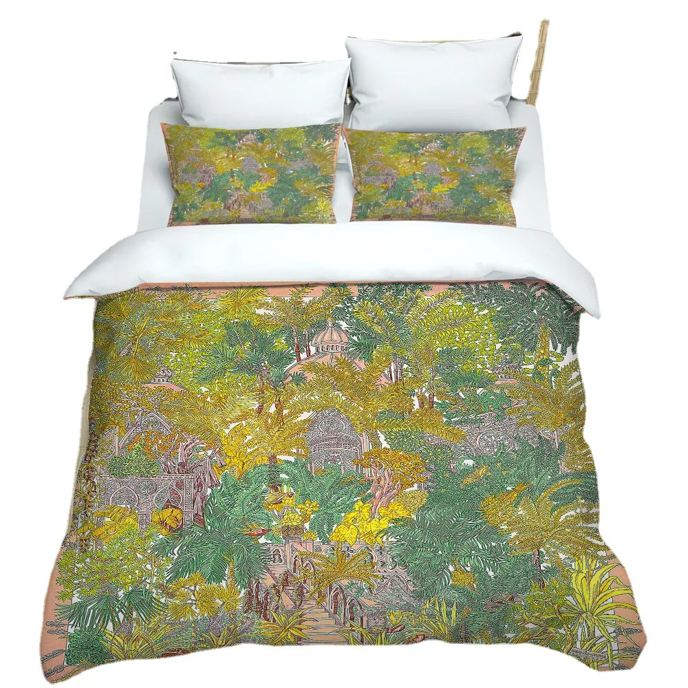luxurious 3D bedding set bed room decor Duvet Covers fashion Pillowcases bedclothes bed linen 3pcs