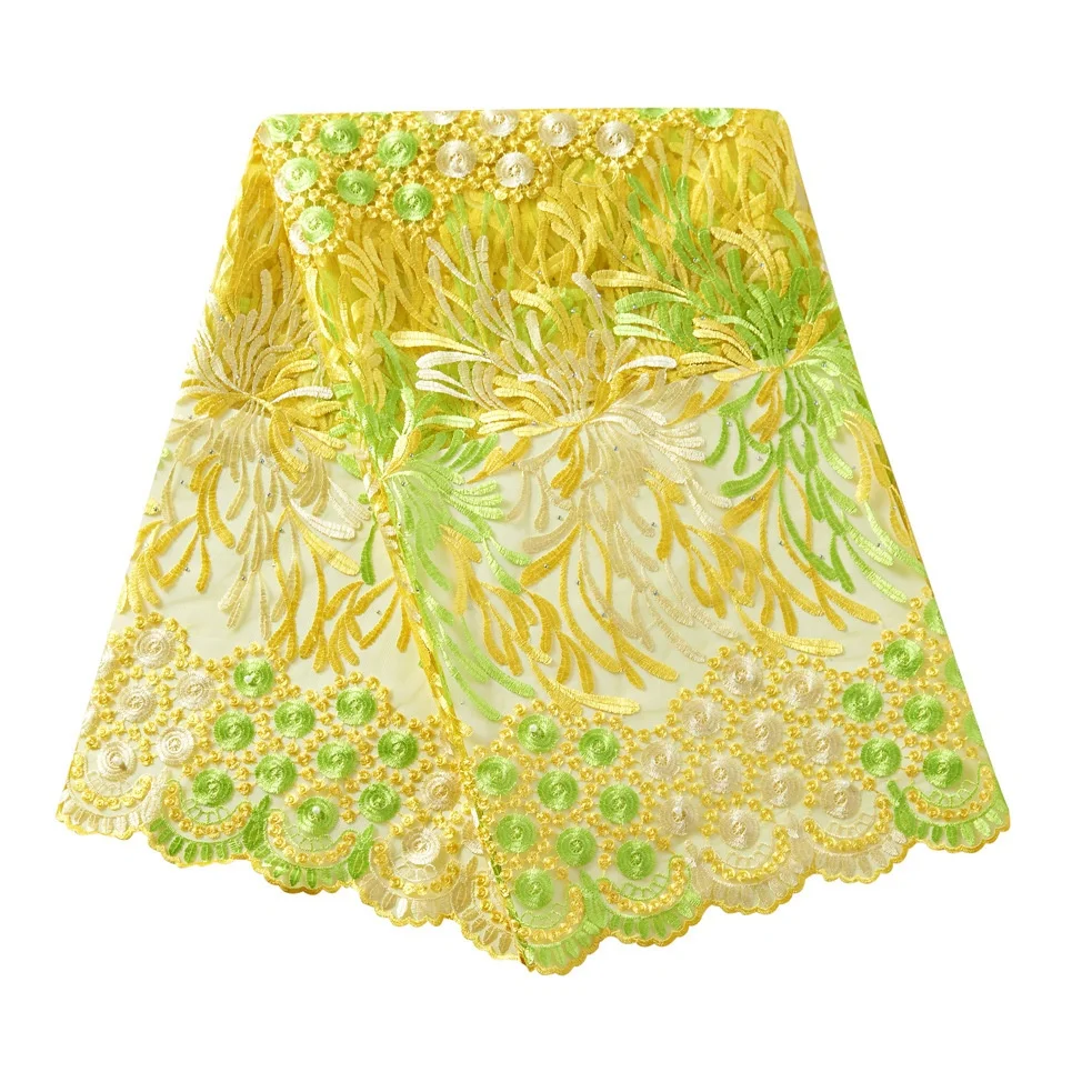 
Beaded Mesh embroidery laces fabrics 