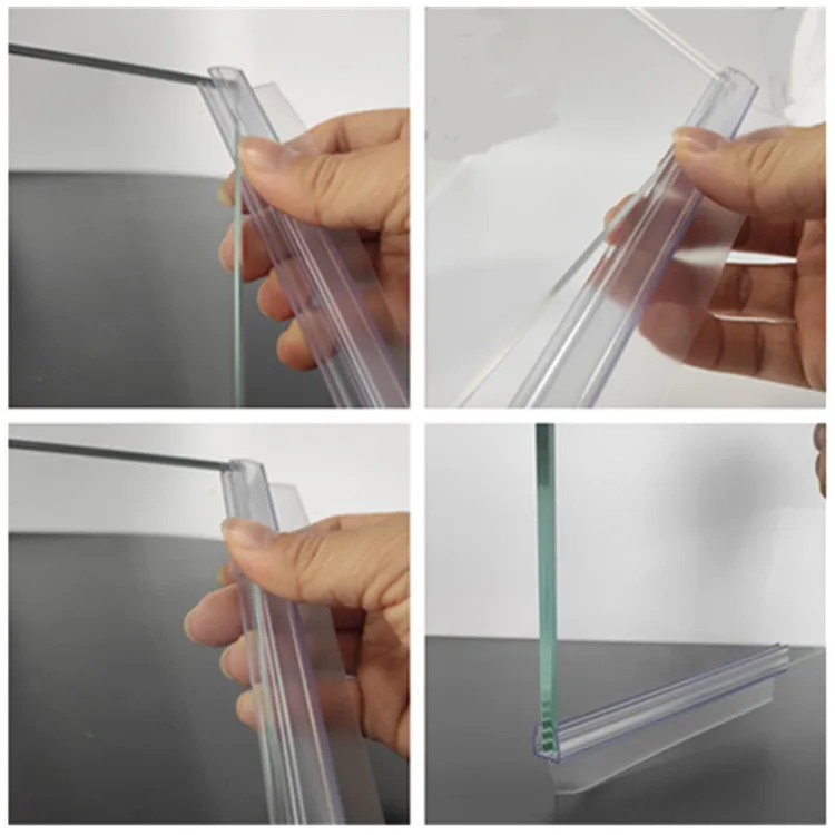 Plastic Glass Shower Door Sealing Y Shape Bathroom PVC Seal Strip for Glass