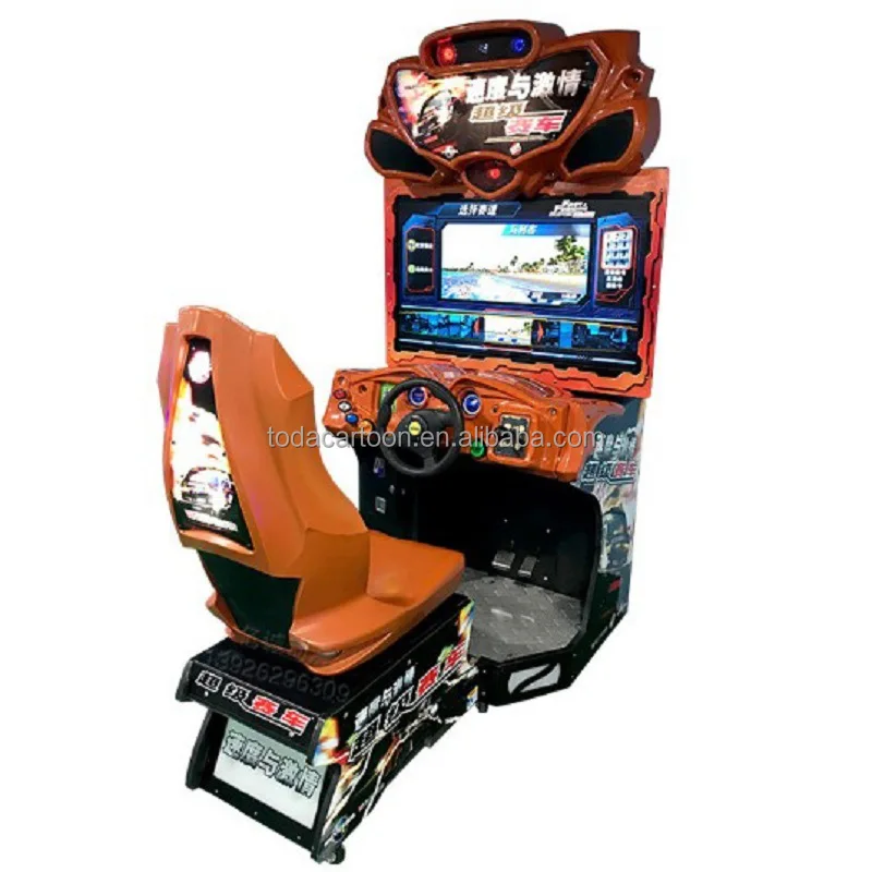 Toda coin operated games car racing car racing game machine