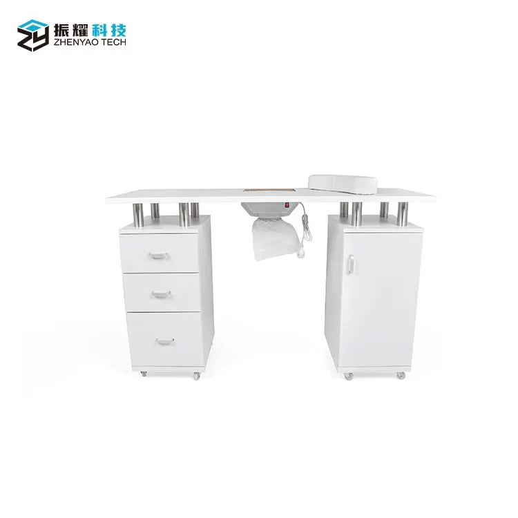 Quality Salon Furniture Nail Table Multi-function Nail Table With Multi-drawer Dust Collector