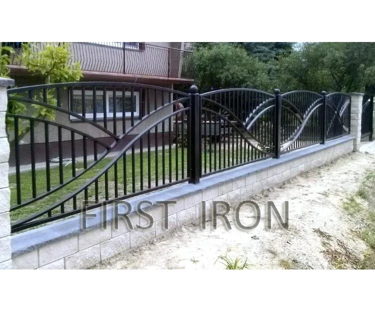 Modern design wrought iron fence wrought iron gate ornamental fence