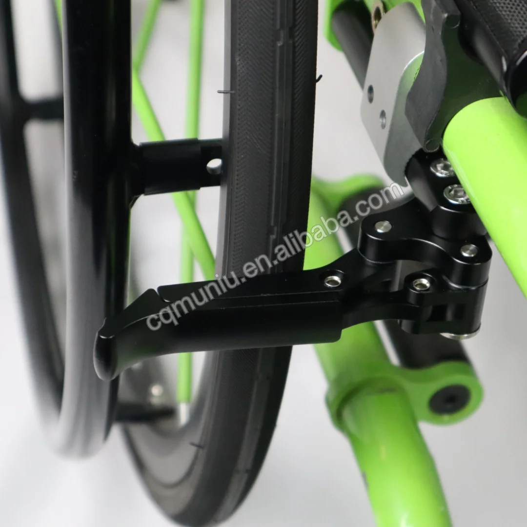 MUNIU Wheelchair Brake Spare Parts Aluminum Alloy Wheel Lock Sport Wheelchair Brake