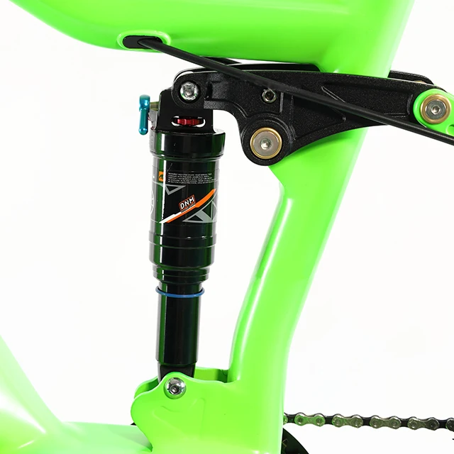 High Quality Soft Tail 48v 14Ah Lithium  Battery ebike bicycle mid drive downhill offroad Green electric mountain bike 29