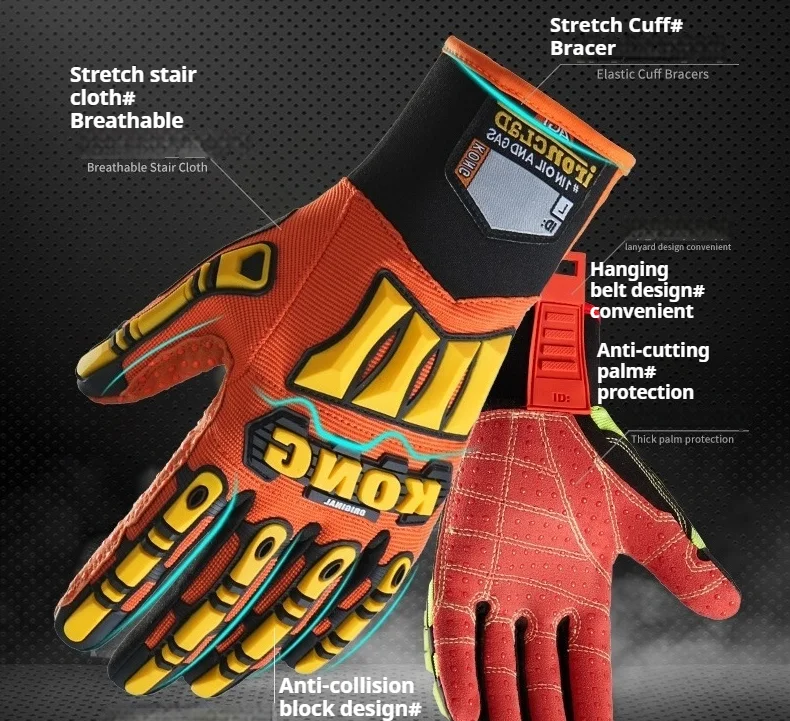 NMsafety Microfoam Nitrile Glove Manufacturers Recycled ECO Friendly Gloves Men Safety Hand Gloves for Construction Work