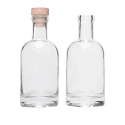 Nordic Clear 100ml Empty Glass Alcohol Spirit Vodka Liquor Bottle