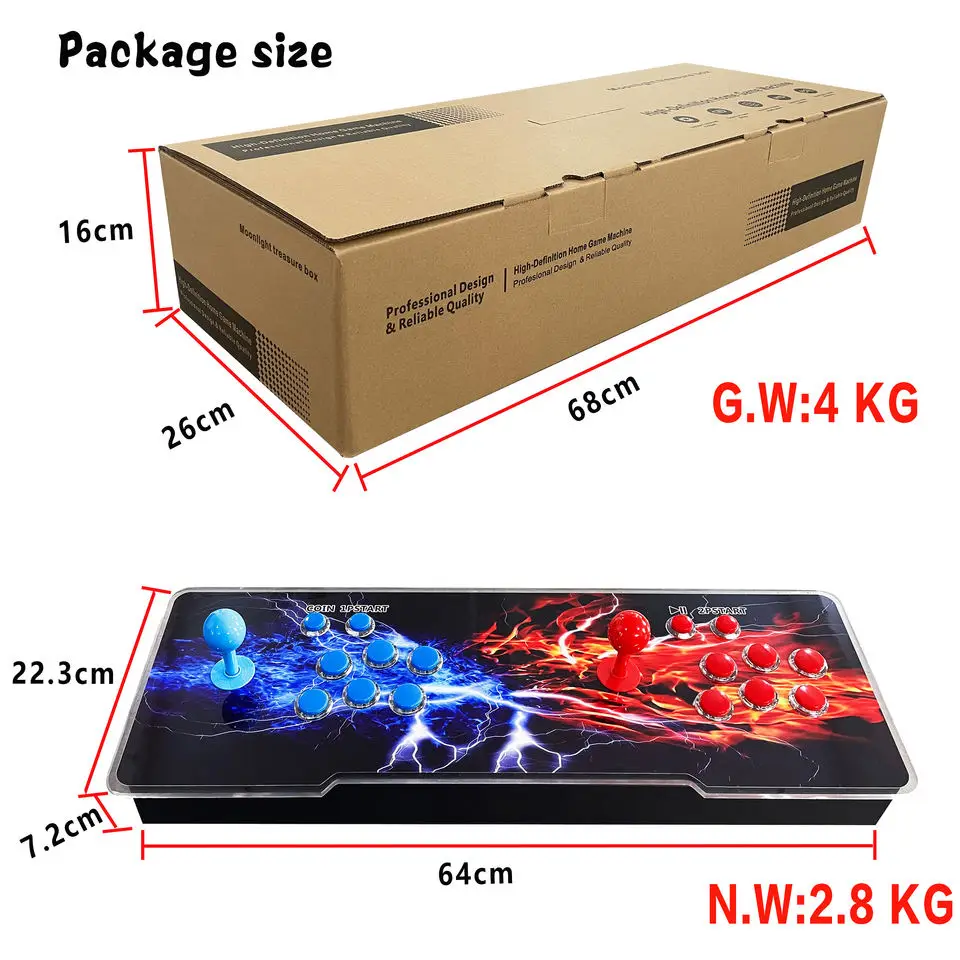 3d Arcade Box Games Console HD 26800 in 1 retro Arcade Game Machine